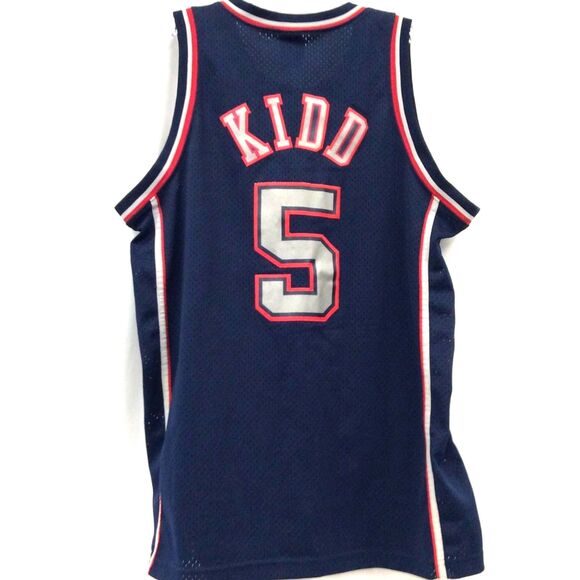 Vintage Nike Jason Kidd New Jersey Nets 5 Swingman Jersey - Sz L - Picture 2 of 5